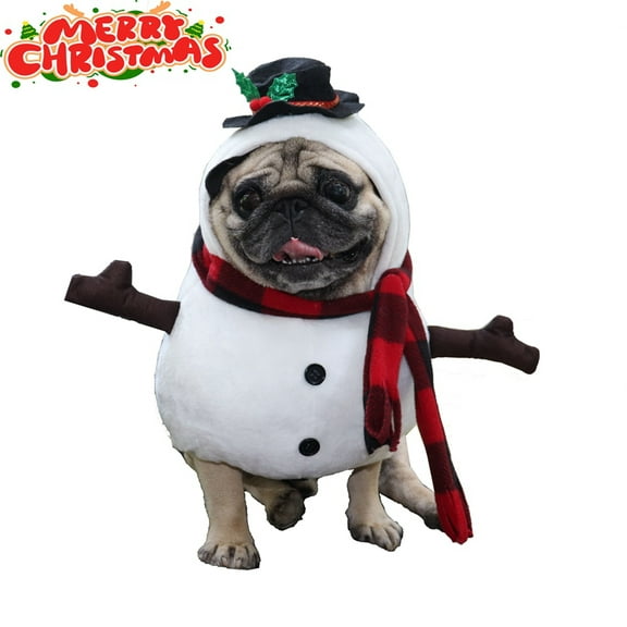 Christmas Dog Sweater Outfit Pet Puppy Hoodie Clothes Coat Xmas Costume Winter Warm Cute Funny Snowman Cosplay Suit Doggie Cats Clothing