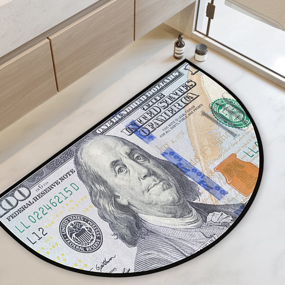 Money Rugs 100 Dollar Bill Runner Area Rug for Living Room Kitchen Rug