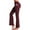 Wine Red, variant on CAMBIVO Flare Leggings for Women, Bootcut Yoga Pants with Pockets, Tummy Control Workout Pants Non-See-Through