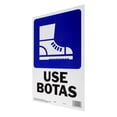 thumbnail image 2 of Letrero Para Pared Use Botas Hyko Plástico 35.5X22.9 Cm, 2 of 3