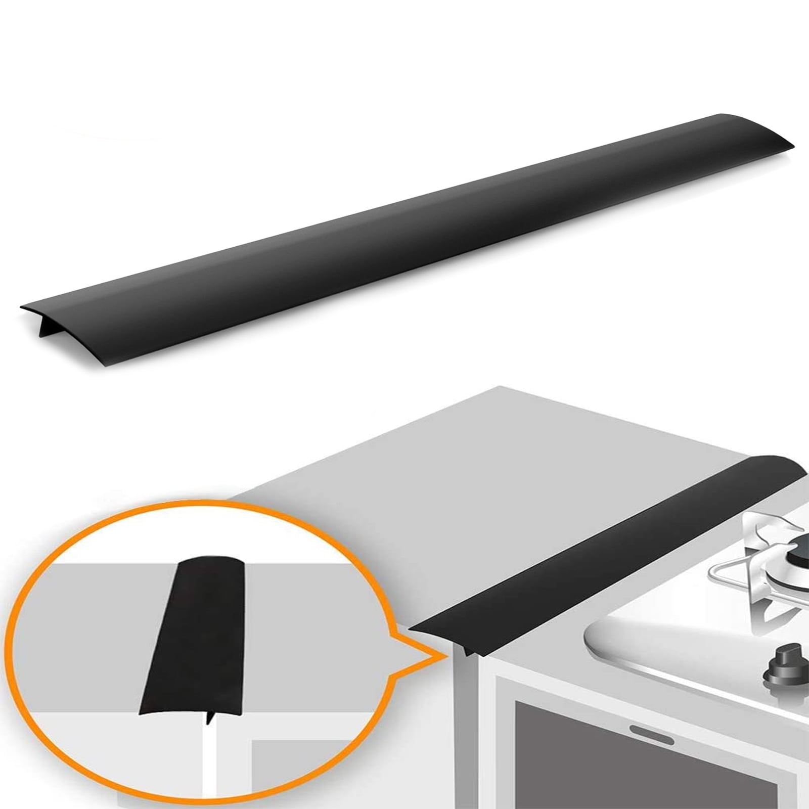 TSV Silicone Stove Counter Gap Cover, Heat Resistant Kitchen Stove