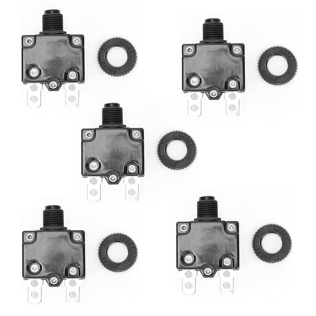 Air Compressor Circuit Breaker, Air Compressor Protector Switch, Verload Overcurrent Protection Quick Response For Automotive Compact Structure 18A 20A 22A 22A