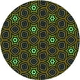 thumbnail image 1 of Ahgly Company Machine Washable Indoor Round Transitional Fern Green Area Rugs, 3' Round, 1 of 7