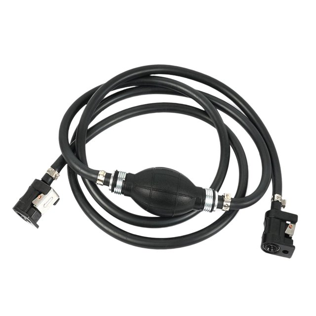 Manguera de línea de combustible,Manguera de línea de combustible de 8 mm de diámetro interior compatible,Conjunto de línea de combustible manual con cebador negro,Línea de combustible de
