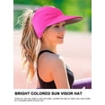 thumbnail image 4 of Spencer Womens Sun Visor Hat Large Wide Brim Open Top Sun Hat Summer UV Protection Beach Cap, 4 of 7