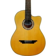 D'Angelico Premier Malta Classical Guitar, Natural Spruce