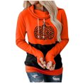 thumbnail image 1 of Sudadera Para Mujer Sudaderas de Cuello Redondo Estampado de Moda Jersey de Cuello Redondo Tops Blusa de Manga Larga Con Capucha Sudadera Odeerbi  ODB131504, 1 of 5