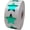 Metallic Green, variant on White Star Stickers, 1 Inch in Size, 500 Labels on a Roll