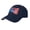 navy, variant on 250th Anniversary Sandwich Brim USA Hat with Freedom , Adjustable Baseball Cap for Men Women, Polyester, Fits 22-23" Head - black
