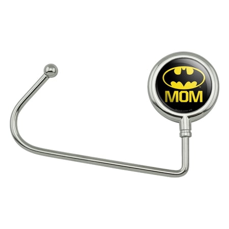 Batman Bat Mom Shield Logo Purse Bag Hanger Holder Hook