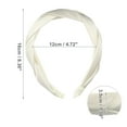 thumbnail image 4 of 1 Pc Fashion Braided Knotted Headwrap for Women for Girls 6.30"x1.38" Beige, 4 of 6