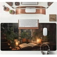thumbnail image 4 of Cute Book Lover Desk Mat Dark Academia Mouse pad XXL Large Extended Mousepad Gaming Desk Pad with Stitched Edges, Cozy Lofi Deskmat Laptop Computer Keyboard and Mouse Mat Decor Pad, 31.5x15.7 in, 4 of 6