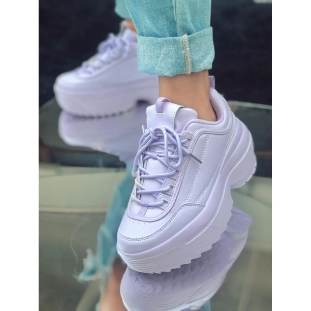 Tenis Sneakers Casual para Dama Hanna MX Kate Lila Bodega