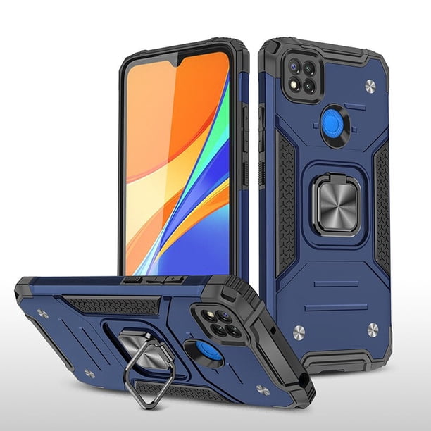 Funda armadura a prueba de golpes para Xiaomi Redmi 10C 9C NFC Xiaomi 12 protección militar parachoques defensor imán soporte para coche cubierta de anillo Tan Jianjun unisex