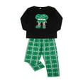 thumbnail image 3 of Matching Family Pajamas Sets Christmas PJ‘s Sleepwear Printed Top with Plaid Bottom 12-18 Months, 3 of 6