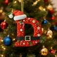 thumbnail image 2 of Christmas Tree Decorations Christmas Tree Decoration 2D Acrylic Decoration Letter Pendant with 26 Letters Christmas Hanging Decoration Diy Crafts Christmas Home Decoration Christmas Tree Ornaments, 2 of 5