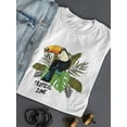 thumbnail image 3 of Toucan Bird Tropical Leaves Shaped T-Shirt Women -Image by Shutterstock, Female x-Large, 3 of 4
