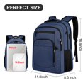 thumbnail image 4 of Mochila para portátil Liokesa Large School 15.6 pulgadas con USB azul, 4 of 7