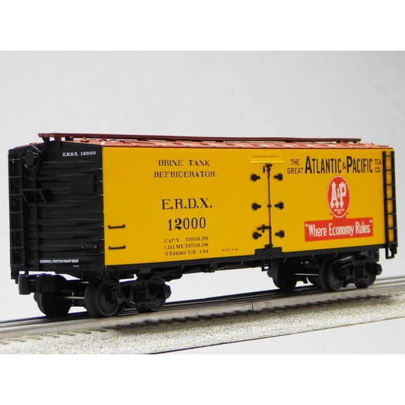 LIONEL ATLANTIC & PACIFIC WOODSIDE REEFER #12000 A&P O GAUGE 2442211
