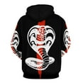 thumbnail image 4 of Cobra Kai Hoodie 3D Print Pullover Hooded Long Sleeve Sweatshirts Tops Blouse with Pocket for Mens Womens, 4 of 7