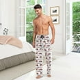 thumbnail image 2 of HPINK-T Let's Go Camping Mens Pajama Pants Lounge Men's Pajama Bottoms Soft Sleep Pants With Pockets, 2 of 9