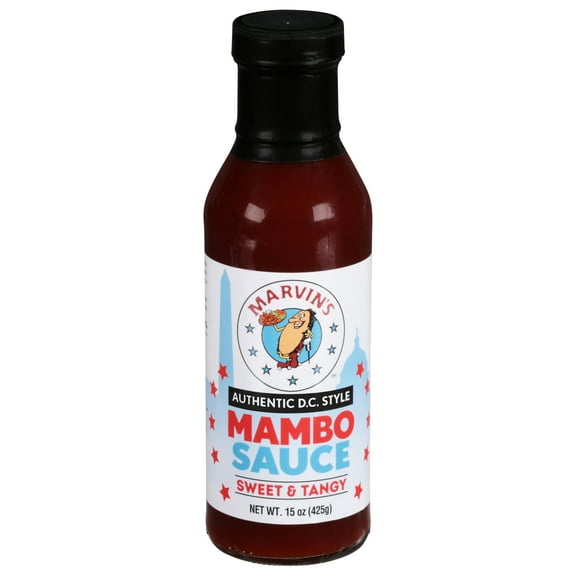 Marvin's Authentic D.C. Style Mambo Sauce, Sweet & Tangy, 1 Bottle