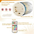 thumbnail image 4 of Abstract Blue and White with Gold 2 PCS LED Flickering Flameless Candles with Remote Control Realistic 3D Wick Window Candles Sets for Wedding Table Home Decoration Gifts, 4 of 7