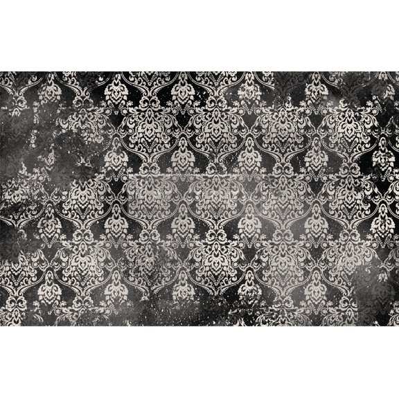 Prima Re-Design Decoupage Decor Tissue Paper 19"X30"-Dark Damask