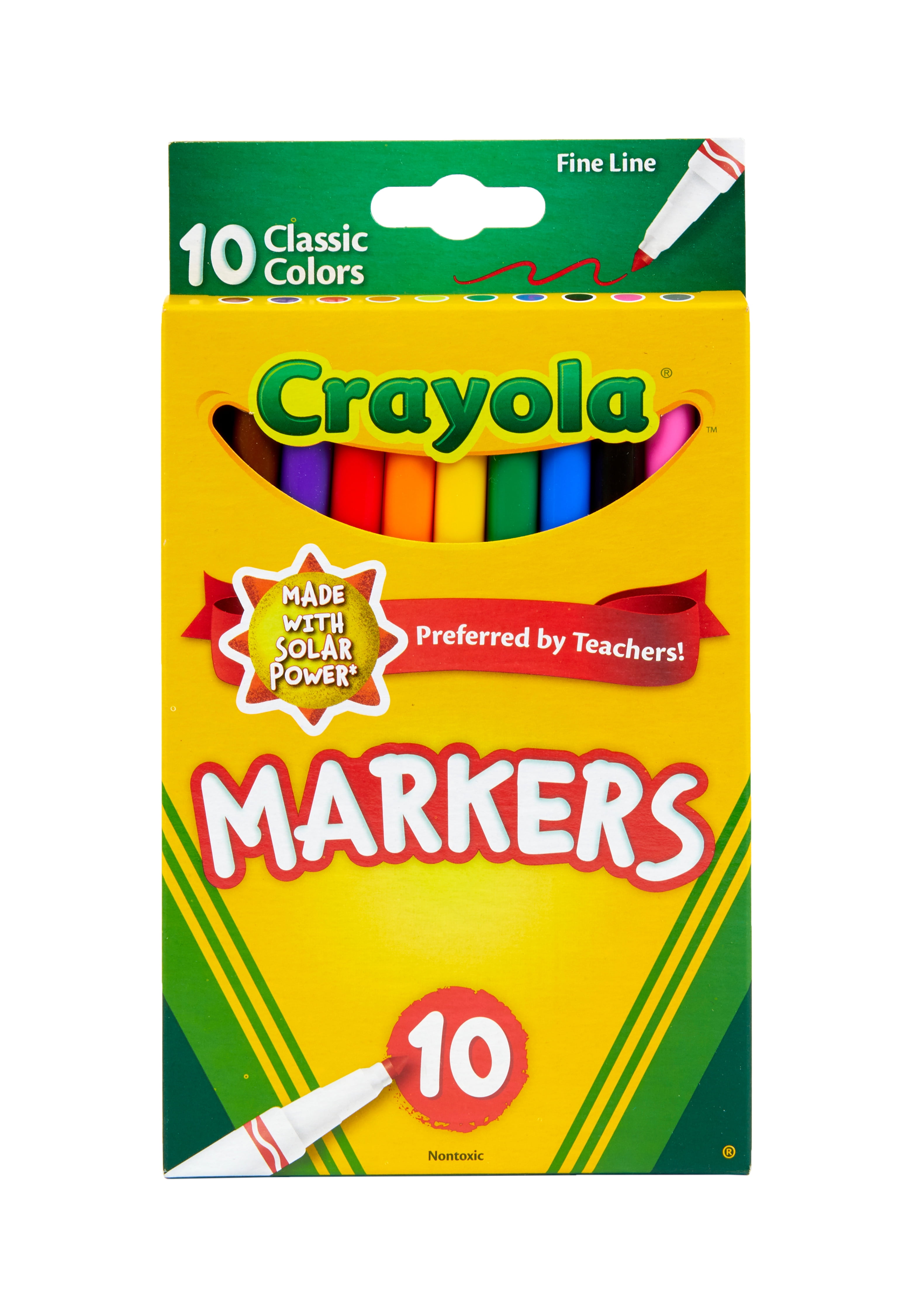40 Count Crayola Ultra-Clean Fine Line Washable Markers Assorted 