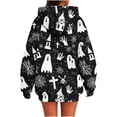 thumbnail image 5 of APEXFWDT Halloween Hoodie for Women Halloween Graphic Oversized Sweatshirt Long Sleeve Novelty Pullover Top, 5 of 5