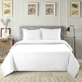 thumbnail image 1 of Lux Decor Collection King Duvet Cover Set 3 Piece - Soft Brushed Microfiber Comforter Cover with 2 Pillow Shams - Zipper Closure Duvet Cover (King, White), 1 of 8