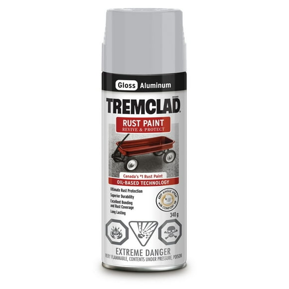 Tremclad Gloss Aluminum Rust Paint
