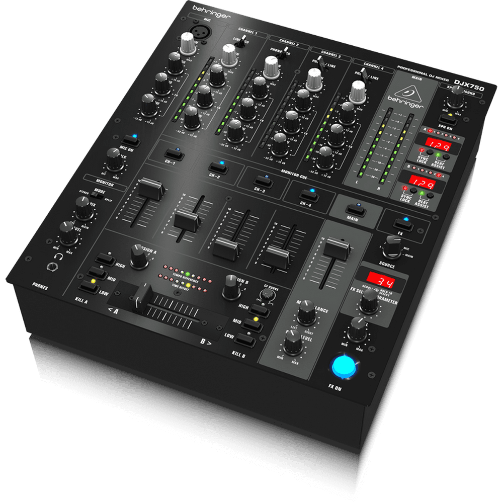 Behringer DJX750 Professional 5Channel DJ Mixer w/ Advanced Digital Effects & BPM Counter