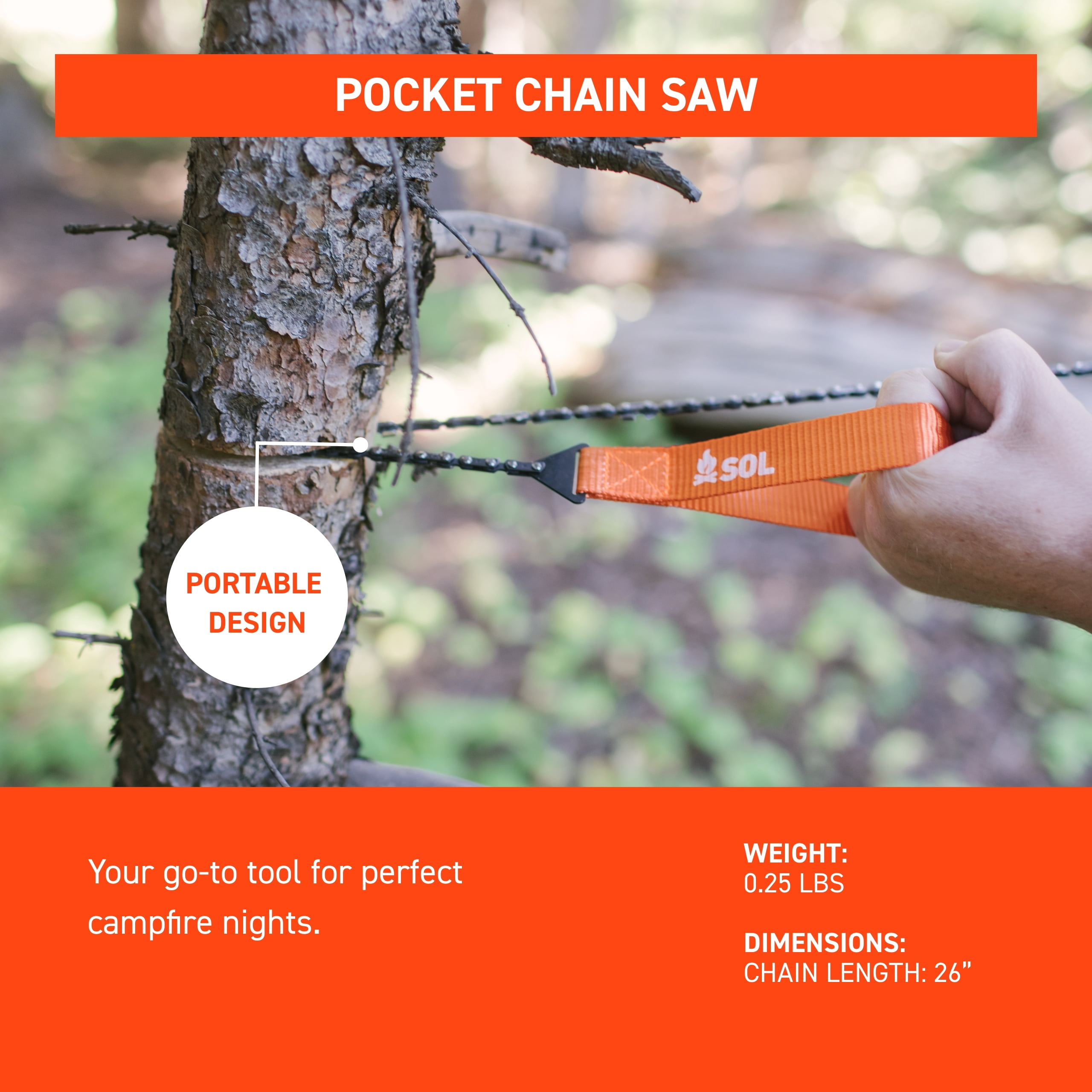 Sol 1133323 Pocket Chain Saw