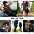 thumbnail image 6 of SHAPERIN Men Neoprene Sauna Zipper Waist Trainer Vest Tank Top Trimmer Body Shaper with Two Belt, 6 of 6