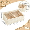 thumbnail image 2 of 12-Grid Wooden Cell Phone Holder Multifunctional Mobile Phone Organiser Desktop Organiser for Classroom Office Desktop Storage White, 2 of 9