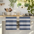 thumbnail image 4 of Dark Blue Gray Kitchen Towels Set of 4, Horizontal Stripe Minimalist Geometric Absorbent Dish Towels for Kitchen, Microfiber Hand Towel, Quick Drying Tea Towel for Cleaning Decorative Dishcloths, 4 of 7