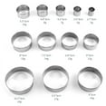 thumbnail image 3 of FUNGYAND Stainless Steel Pastry molds - Dough Pastry Cake Circle Cutting Ring Molds, 3 of 5
