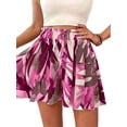 thumbnail image 3 of Women'S Flowy Shorts Beach Vacation Summer High Waist Wide Leg Casual Dressy Shorts Flower Color 7 S, 3 of 7