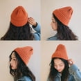 thumbnail image 3 of CoCopeanut Topi Musim Dingin Kualitas Tinggi untuk Wanita Topi Rajut Kupluk Wanita Musim Gugur Anak Perempuan Topi Beanie Hangat Hadiah Topi Kasual Wanita, 3 of 6