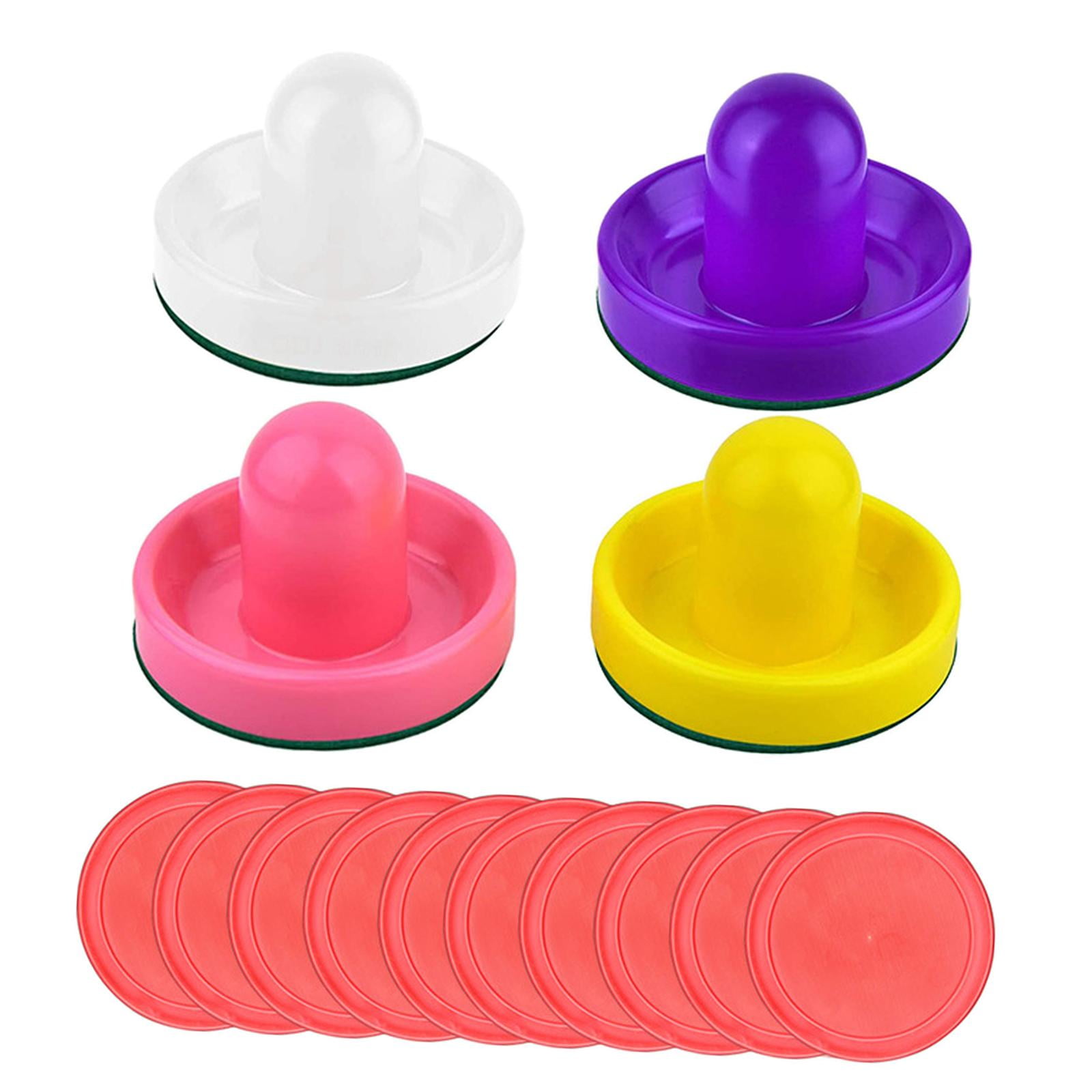 PATIKIL Lot de 6 palets de hockey pneumatique de 8,1 cm, palets de rechange lourds pour tables de jeu, violet