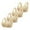Beige, variant on Women's Non Ring Non Marking Back Lifting Breasts Gathered Underwear Soft Skin Friendly Front Open Buckle Bra 4 PC Wireless Bras for Women