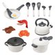 thumbnail image 1 of Juego de imaginación de plástico Juego de utensilios de cocina Juego de hermosos juguetes de cocina 14 piezas Sunnimix Pretend Play Utensilios de cocina, 1 of 7