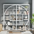 thumbnail image 2 of Tribesigns 70.8 inch Tall Bookshelf, 5-Tier Etagere Bookcase, Modern Book Shelf Display Tack Shelving with 8 Open Storage Shel for Home Office, Living Room, White, 2 of 8