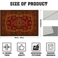 thumbnail image 4 of Red Gold Boho Placemats Set of 4 Bohemian Vintage Retro Rug Carpet Linen Washable Kitchen Dining Table Mats Stain Heat-Resistant Desktop Decor Place Mats for Home Party Indoor 12x18 in, 4 of 8