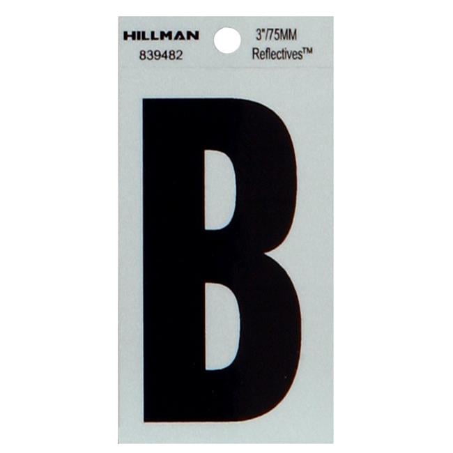 Hillman Group 839482 3 In. Black & Silver Reflective Mylar Square Cut ...