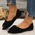 thumbnail image 3 of CHICVOMEY Pointed Toe Flats for Women Flats with Bow Comfortable Slip on Ballet Flats for Causal & Dress Shoes, 3 of 8