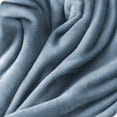 thumbnail image 4 of Bare Home Luxurious Ultra Soft Premium Microplush Fleece Blanket, Full/Queen, Coronet Blue, 4 of 5