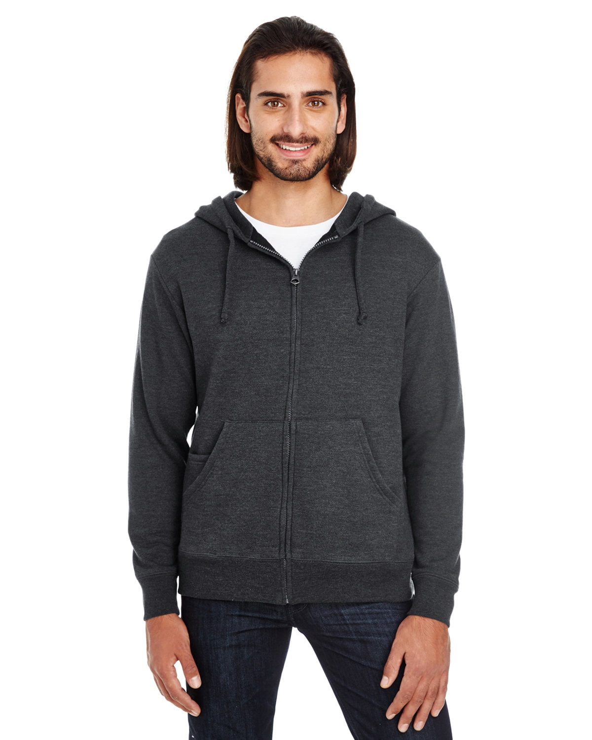 Clementine Men Women French Terry Hoodie Unisex zip-up Sweatshirt - XS