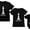 Baby Black / QUEEN Black / King Black, variant on Chess King Queen Pawn Family Matching Shirts Dad Mom Baby Matching Outfits Set Baby Black 24M (18-24M) / QUEEN Black Medium / King Black Medium